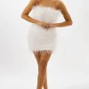 LAMARQUE Dresses | TRIANA | Feather Dress WHITE
