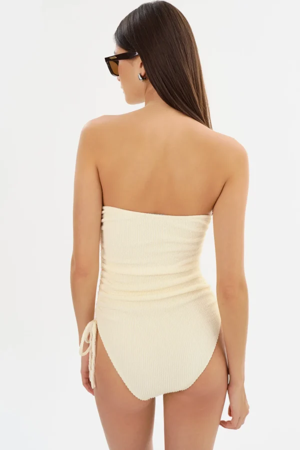 LAMARQUE Swim | ZARINA | Strapless Swimsuit Lemon Icing